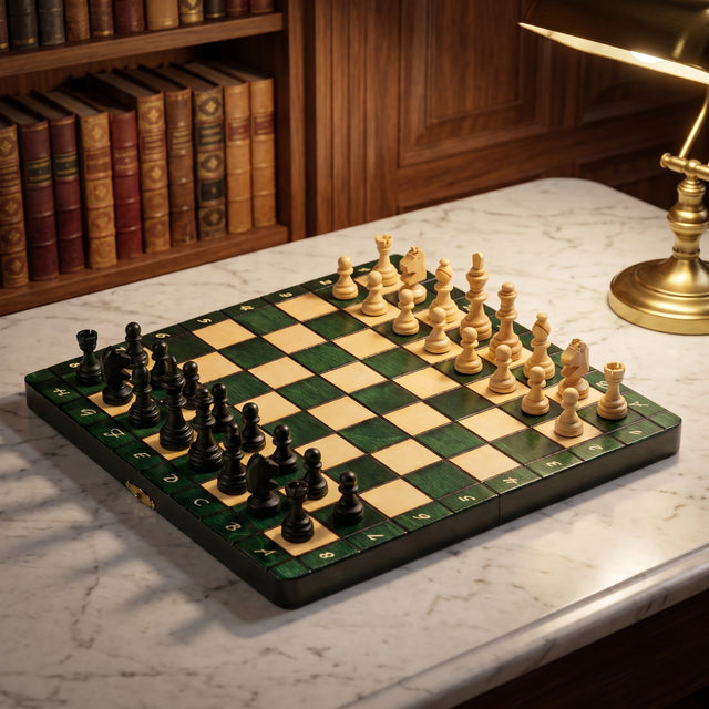 Magnetic Wooden Chess Set – Solid Wood Travel Chess Set