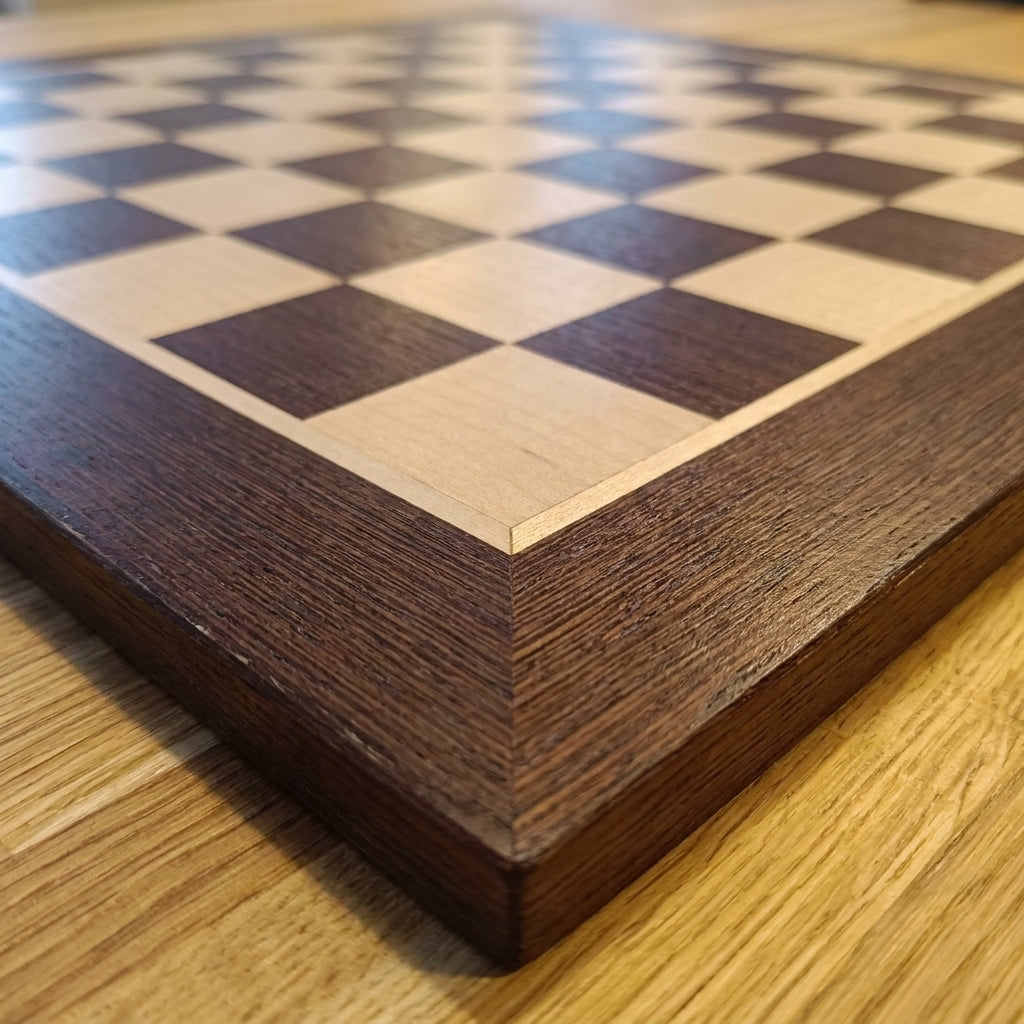 No.4 Chess Board – Wenge & Maple Inlay, 40 cm – view 3