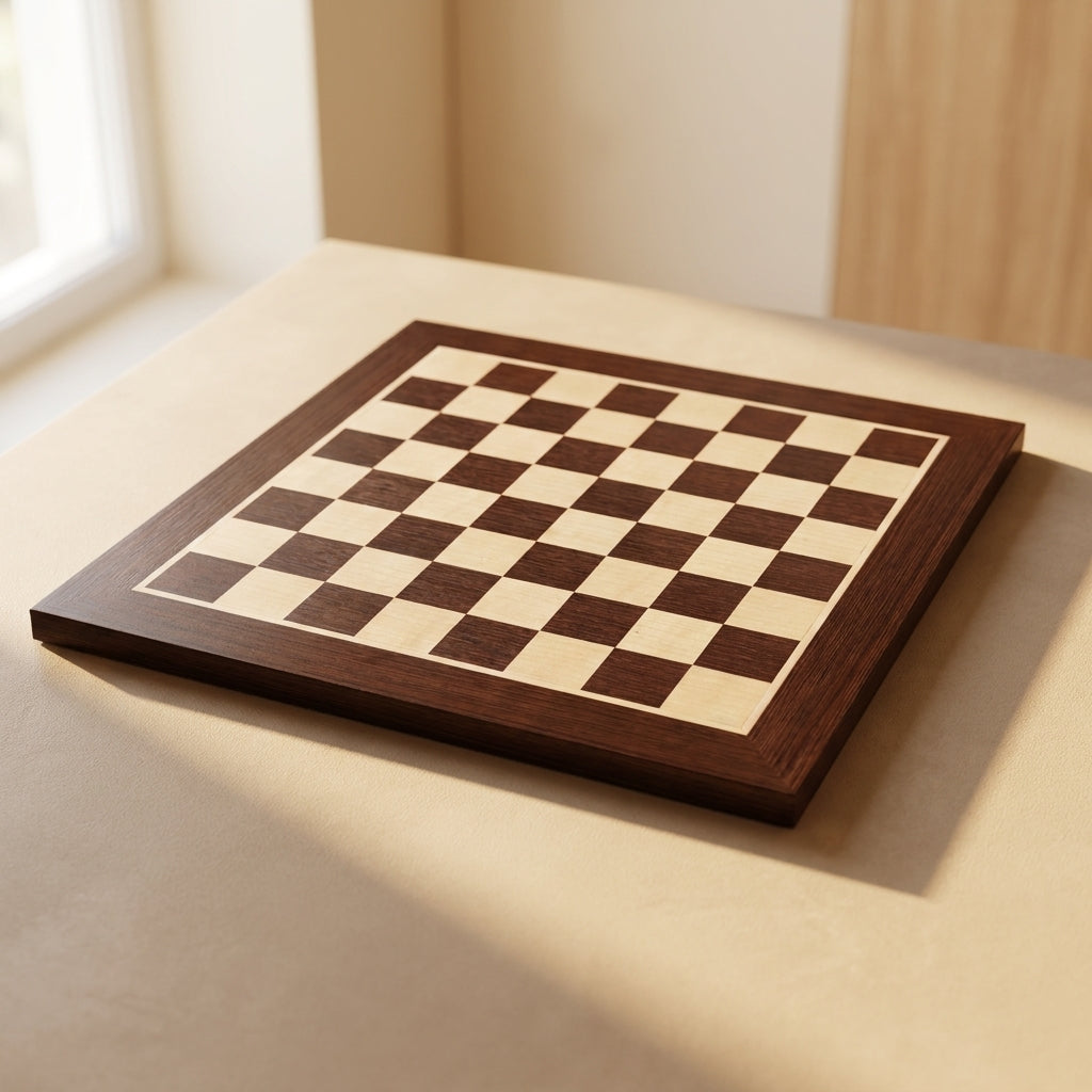 No.4 Chess Board – Wenge & Maple Inlay, 40 cm – view 2