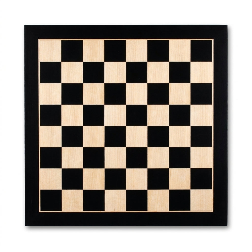 Folding No.5 Tournament Chess Board – Ebonised Maple 48 cm – view 5