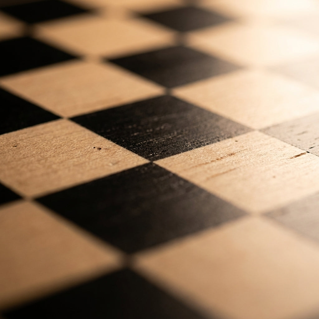 Folding No.5 Tournament Chess Board – Ebonised Maple 48 cm – view 2