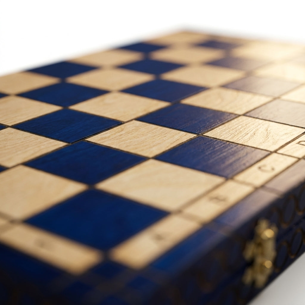 King's Large Wooden Chess Set – Hornbeam Pieces & Storage – view 3