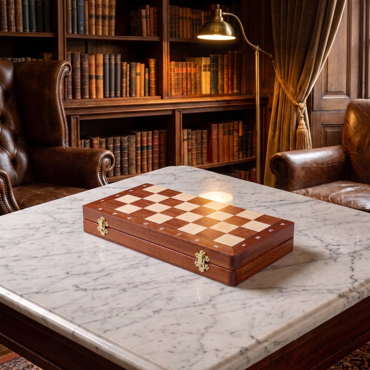 Tournament No.4 Chess Set – Weighted Pieces, Double Queens – view 2