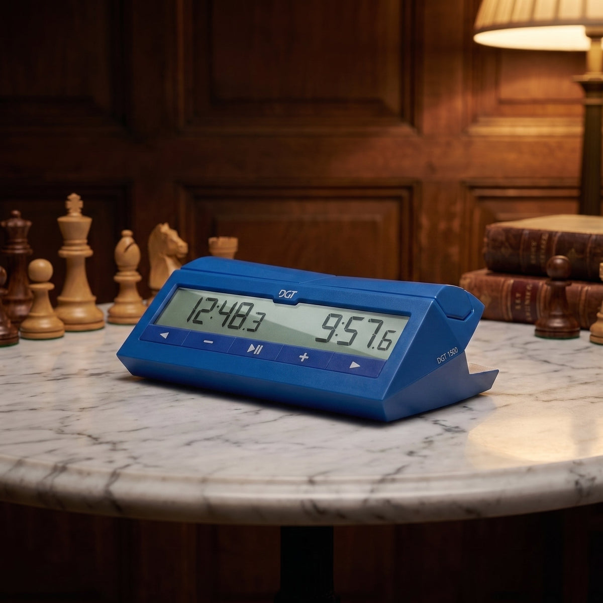 DGT 1500 Chess Clock Blue – Digital Blitz Chess Timer – view 2
