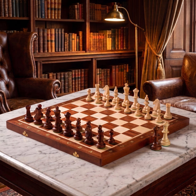 Tournament No.4 Chess Set – Weighted Pieces, Double Queens