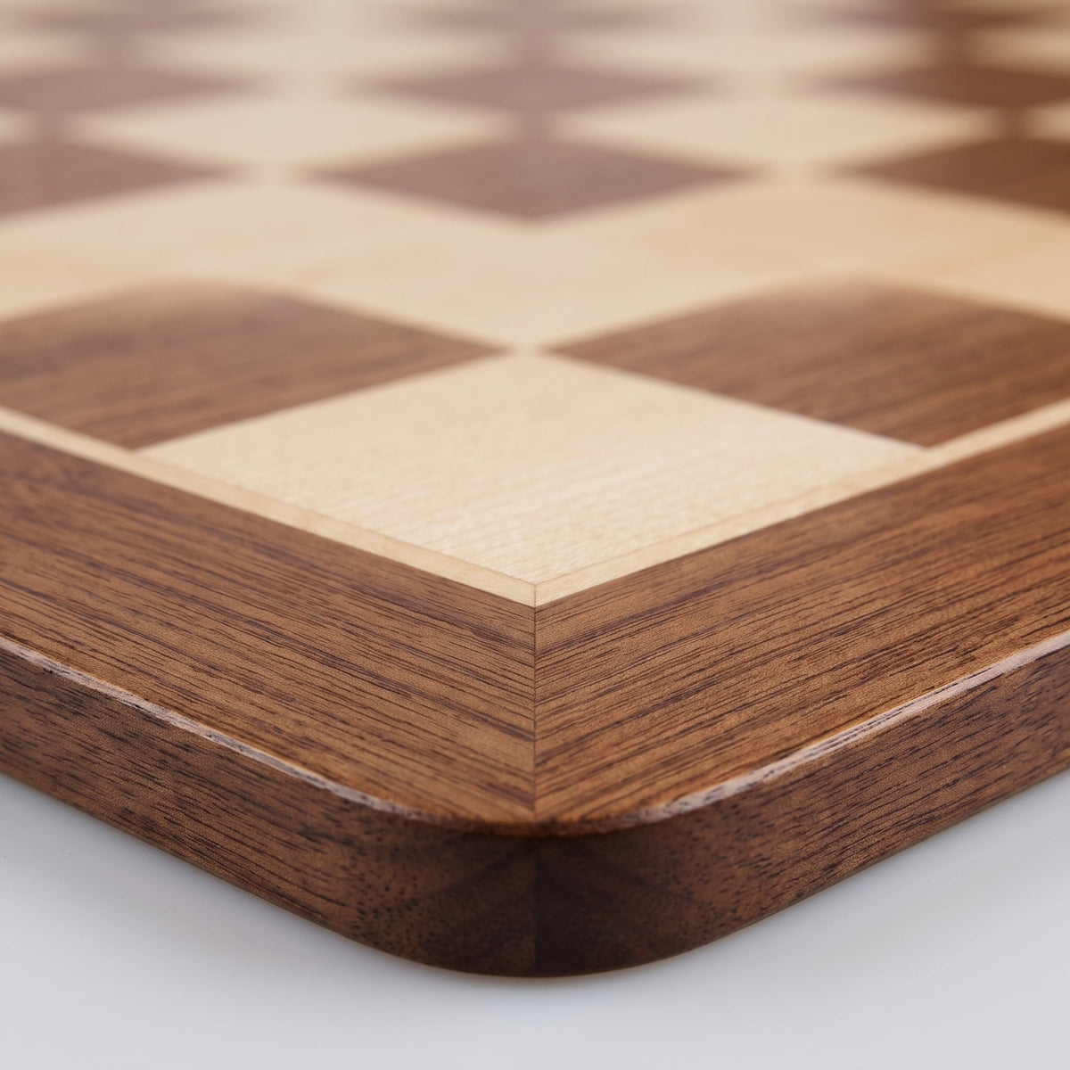 No.5 Tournament Chess Board – Padauk & Maple Inlay, 48 cm – view 2
