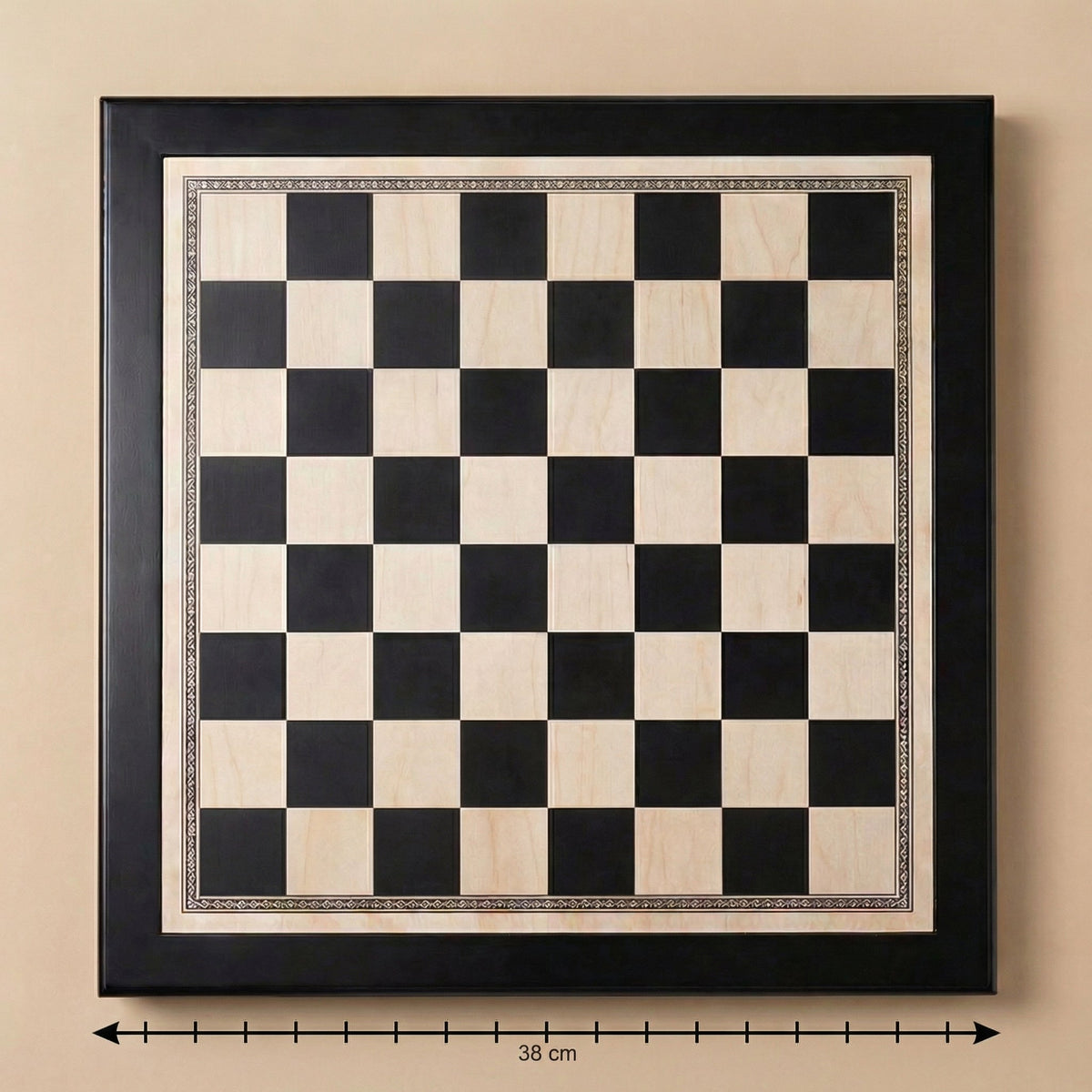 Olive Wood Chess Set with Drawer – Black Lacquered Board – view 8